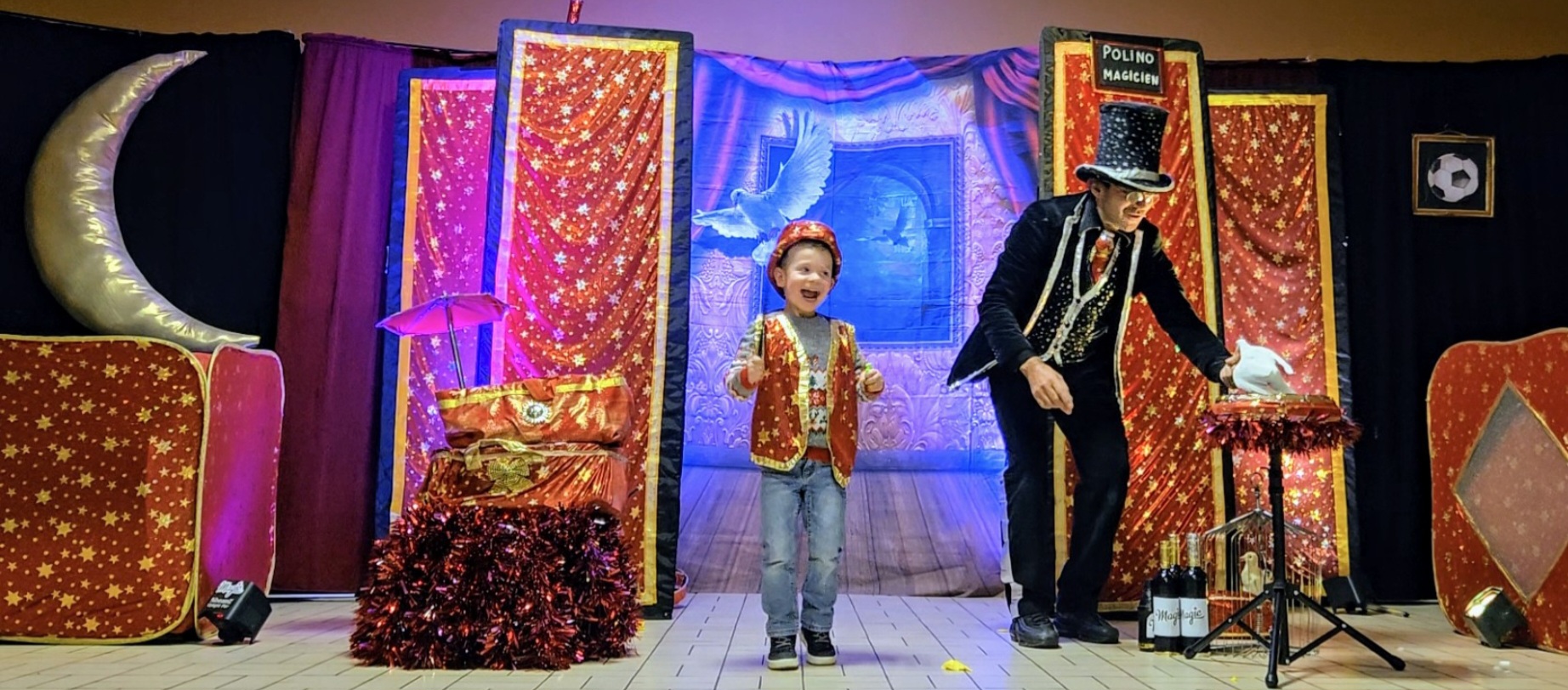 Magicien enfants avec animaux