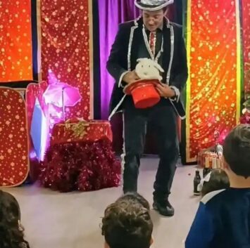 Magicien avec annimaux